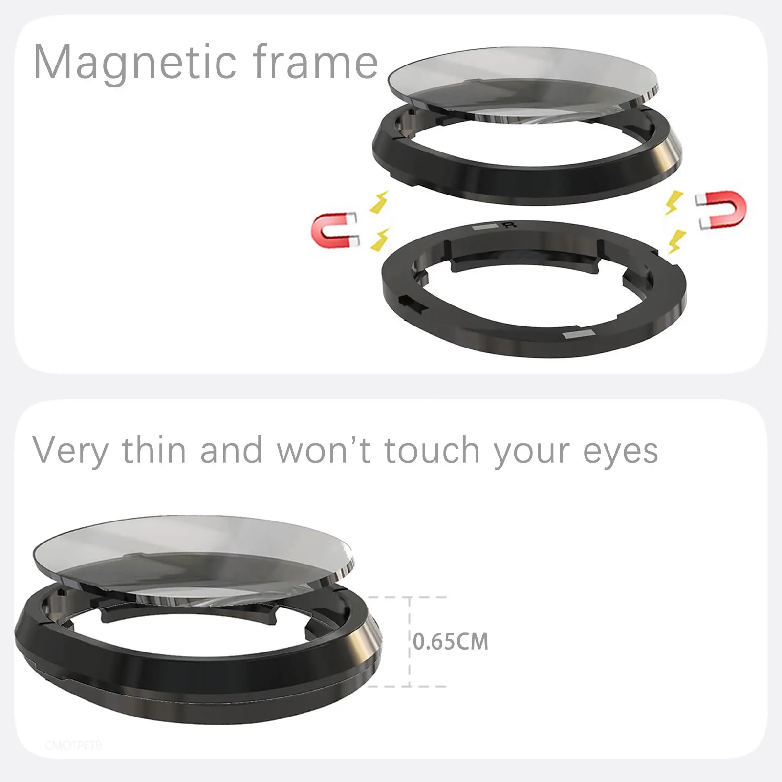 نظارات الواقع الافتراضي لحماية عدسة قصر النظر المغناطيسية لـ Quest 3 عدسات طبية مضادة لقصر النظر الأزرق ملحقات نظارات الواقع الافتراضي