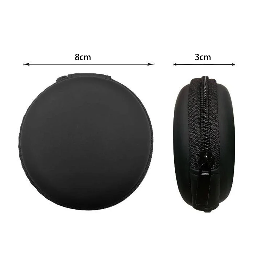 1pc Round Sundries Travel Storage Bag Charging Case for Earphone Package Zipper Bag Portable Travel Cable Organizer Electronics