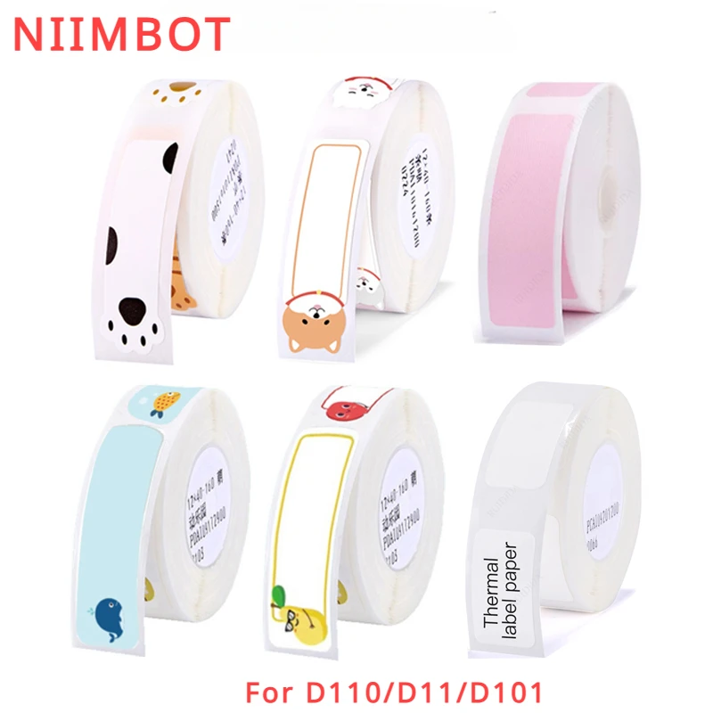 Niimbot D11 D101 D101 Label White Colorful Price Label Transparent Label Date Tag Thermal Paper Office Category Label