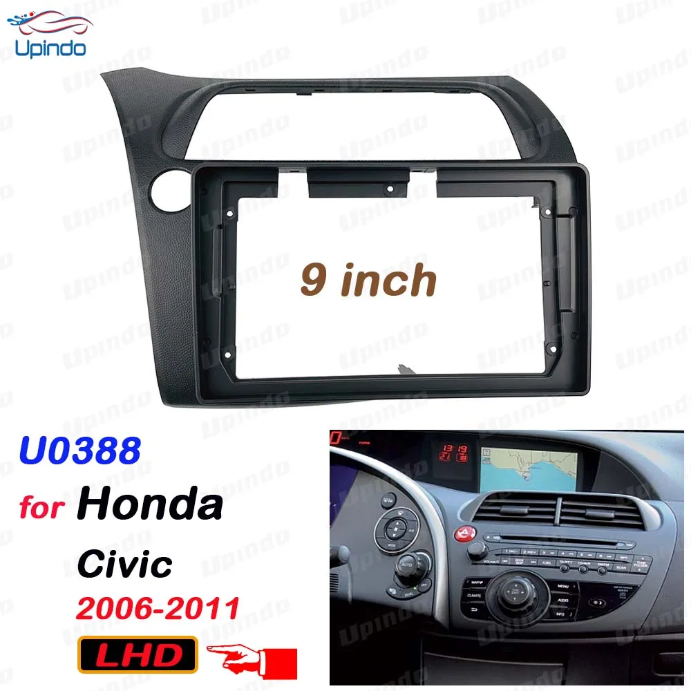 

Автомобильный аксессуар 2 Din 9-дюймовый радиоприемник DVD GPS MP5 панель рамка для Honda Civic 2006-2011 комплект крепления на приборную панель