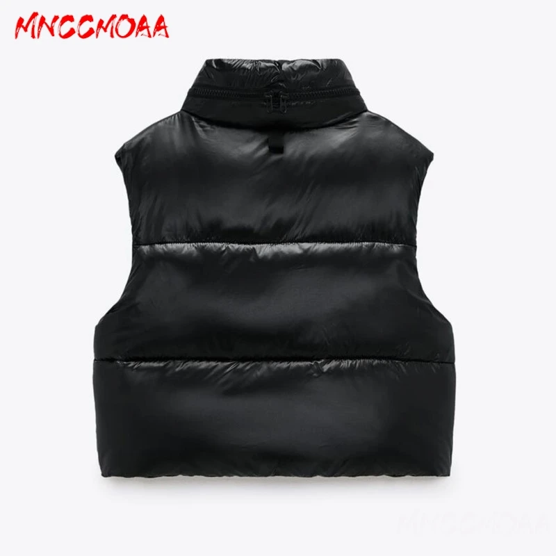  High Quality Autumn Winter Women Vest  Fashion Hooded Collar Sleeveless Warm Cotton Waistcaot 