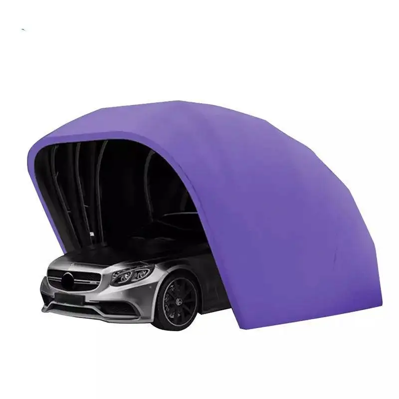 Super Sturdy Portable Lockable Carport Retractable Folding Car Garage Tent Automatic Awning Rainproof Outdoor Car Cover