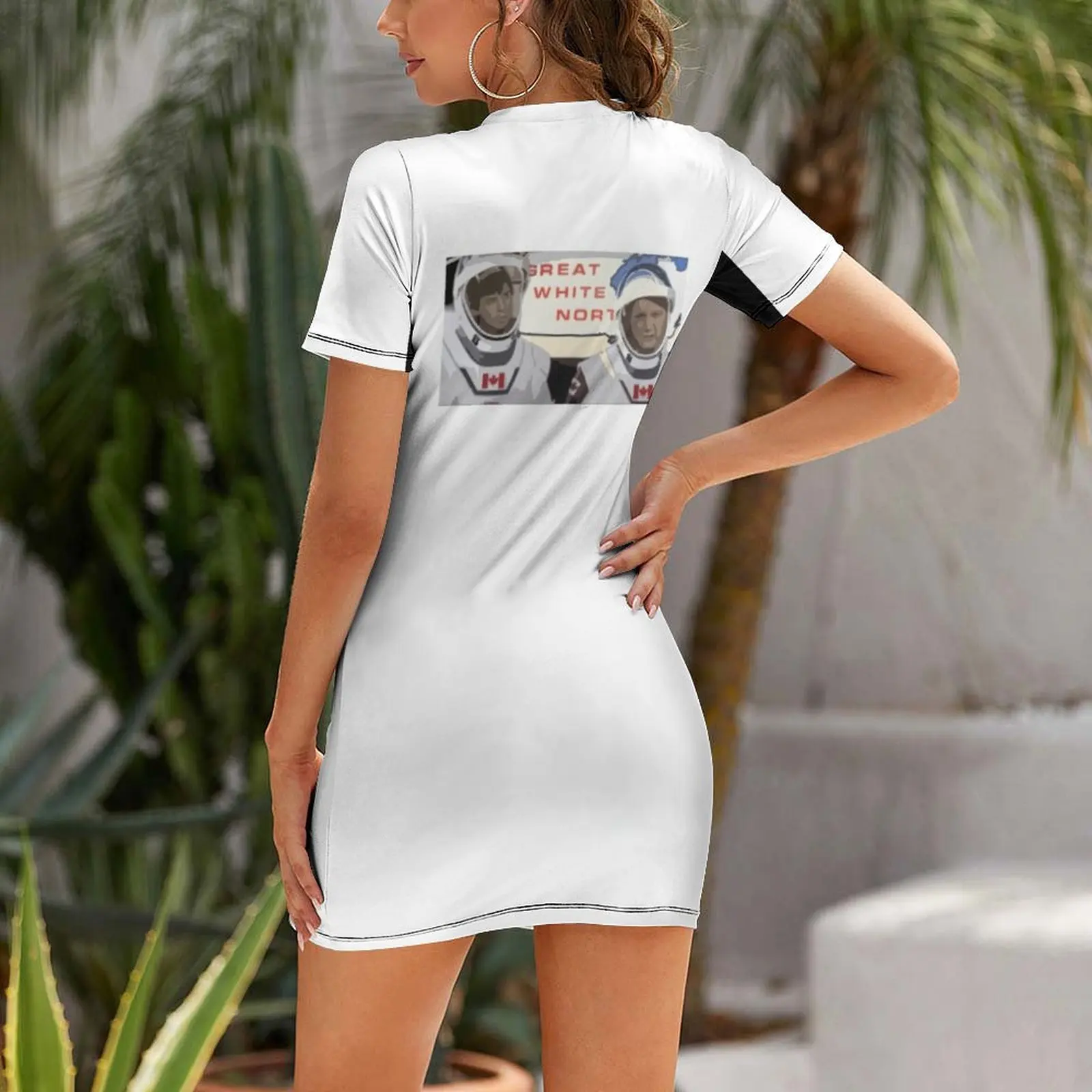 Bob and Doug McKenzie are Famous Canadian Astronauts Short Sleeved Dress festival outfit women elegant women's sets