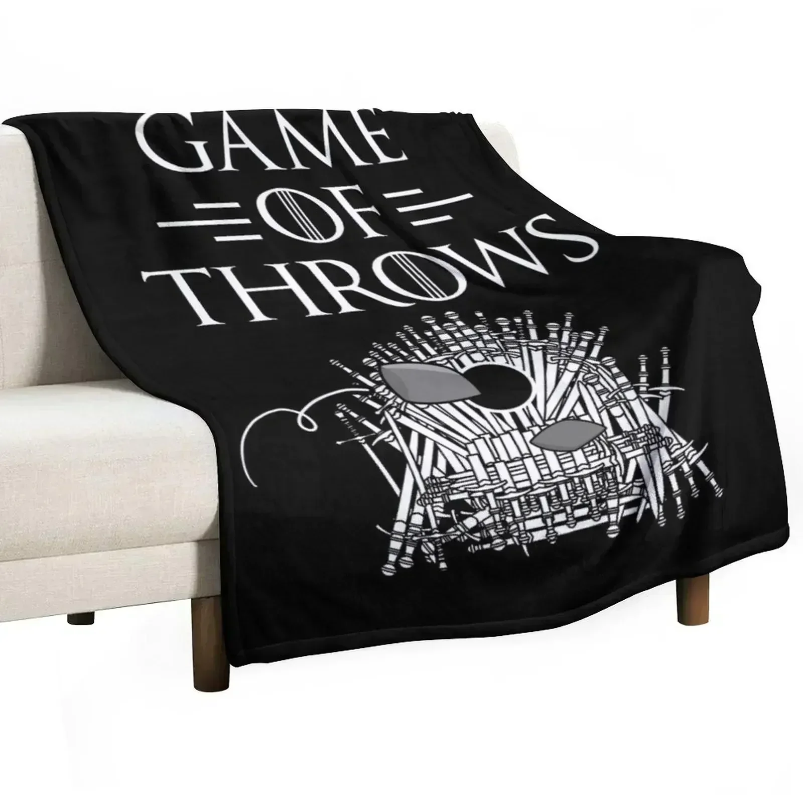 Game Of Throws Funny Cornhole Bean Bag Toss Lawn Game Design Throw Blanket funny gift Furry christmas gifts Blankets