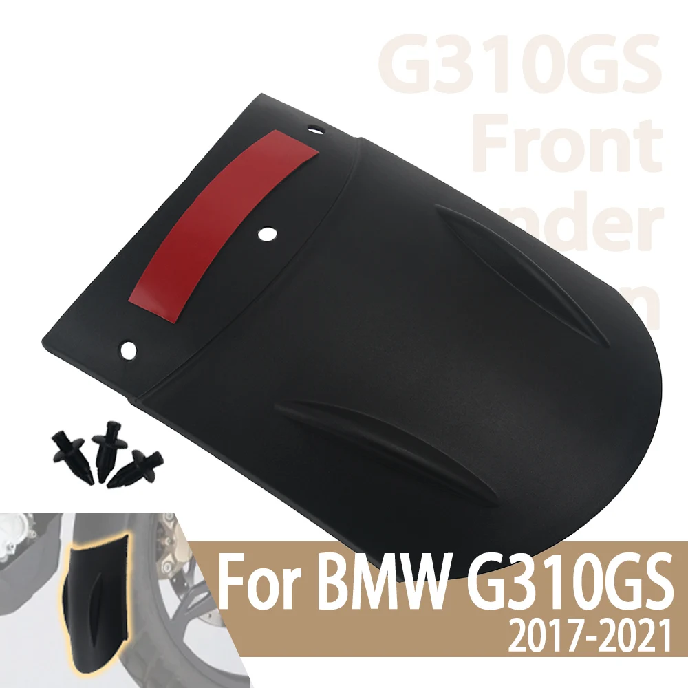 Schwarz Fender Extender Schutz Schlamm Spritzschutz Abdeckung Kotflügel Vorne Verlängerung Für BMW G310GS G310R G310GS G310R 2017-2023