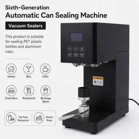 Milk Tea Drink Cans Sealer Commercial Can Sealer 370w Semi-Automatic Can Sealing Machine LED Display