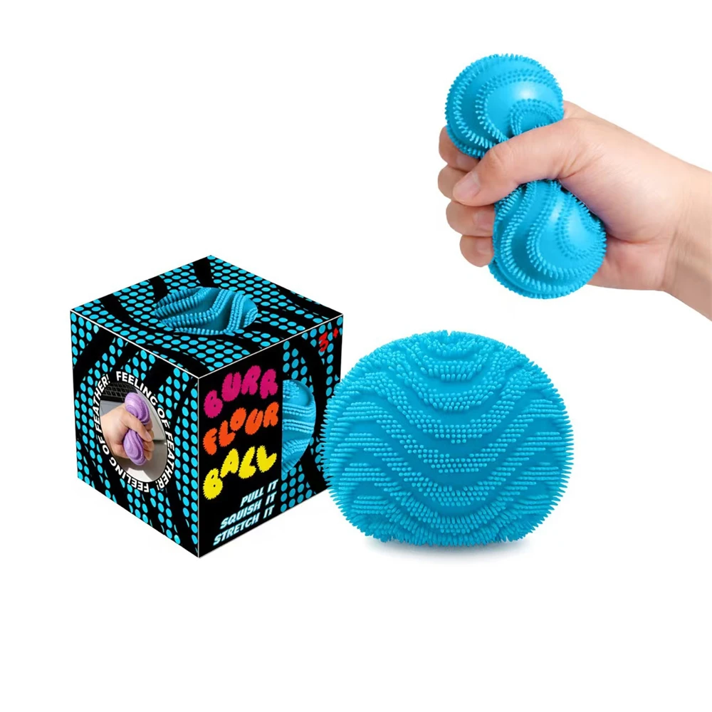 Heißer Needoh Fuzz Ball Katzen-Stressabbau-Puzzle-Spielzeug: Malz-Zucker Squishy Stressabbau-Spielzeug mit langsamer Rückfederung gegen Angstzustände
