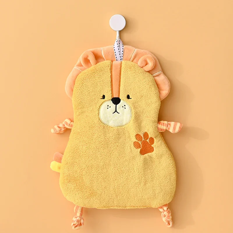 Cute Animal Hand Towel for Child Super Absorbent Microfiber Kitchen Towel High-efficiency Tableware Cleaning Towel Kitchen Tool