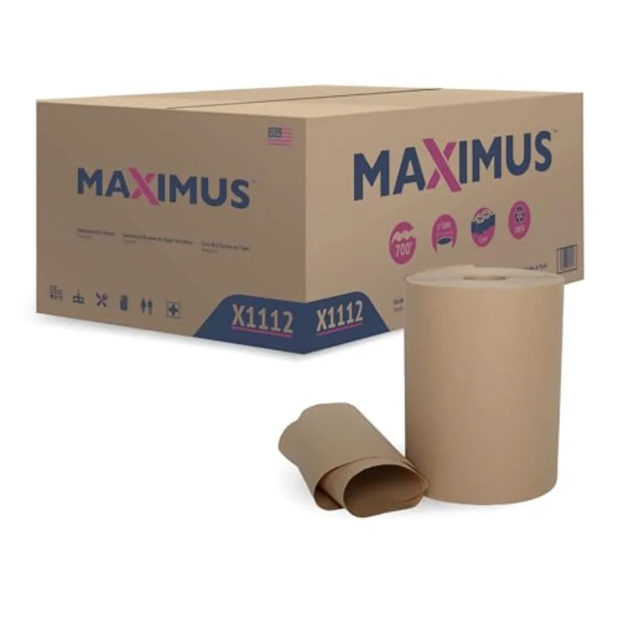 

Heavyweight 10" Recycled Paper Towels with Superior Absorbency Natural Commercial Paper Towels Rolls Suitable for Office Restau