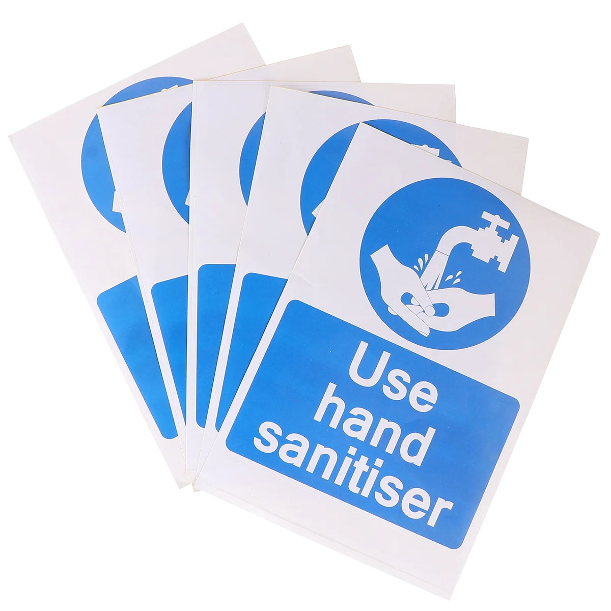

5 Pcs Stickers Self Adhesive Signs Custom Self Adhesive Labels Labels Disinfection Warning Safe Viscose Kids