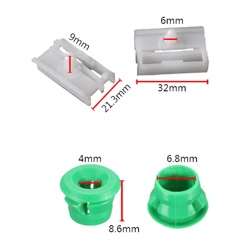 20pc For Bmw 3 Series E36 E46 E90 E91 51718184574 51711932996 Side Sill Skirt Trim Moulding Clips Auto Accessories Fastener clip view 2