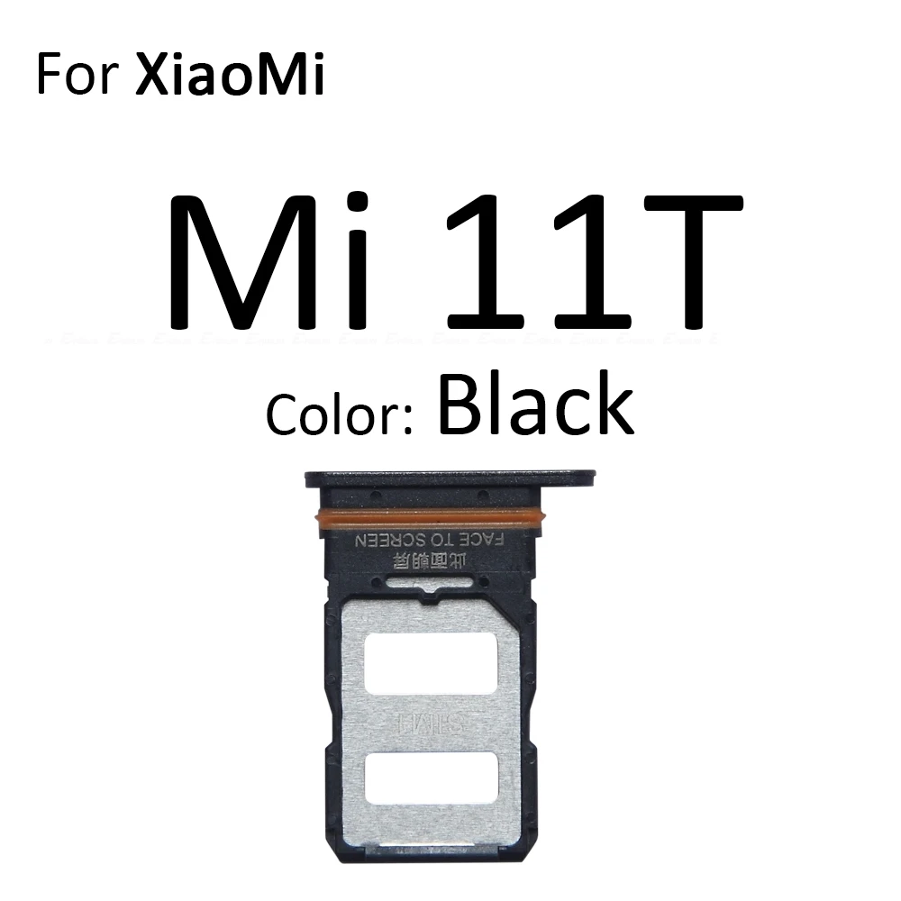 Sim Card Micro SD Card Tray Socket Holder Slot Container Connector Adapter Reader Parts For XiaoMi Mi 11T 11X 12 Pro Lite 5G