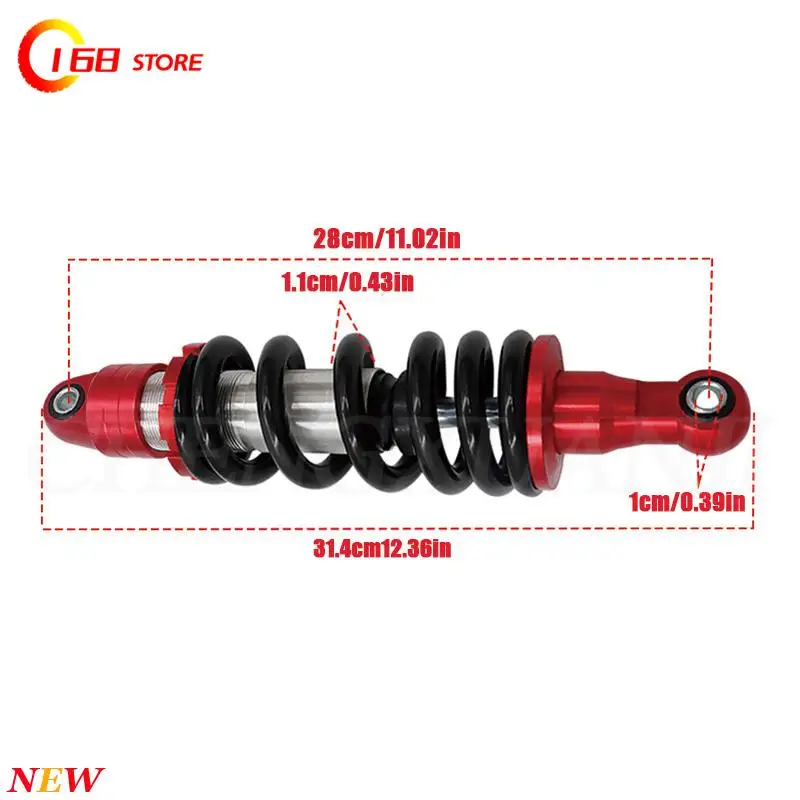 

NEW 260/280mm Motorcycle Shock Absorber Accessories for TTR90 CRF70 SSR110 XR100 Rear Hydraulic Shock Absorber Replacement