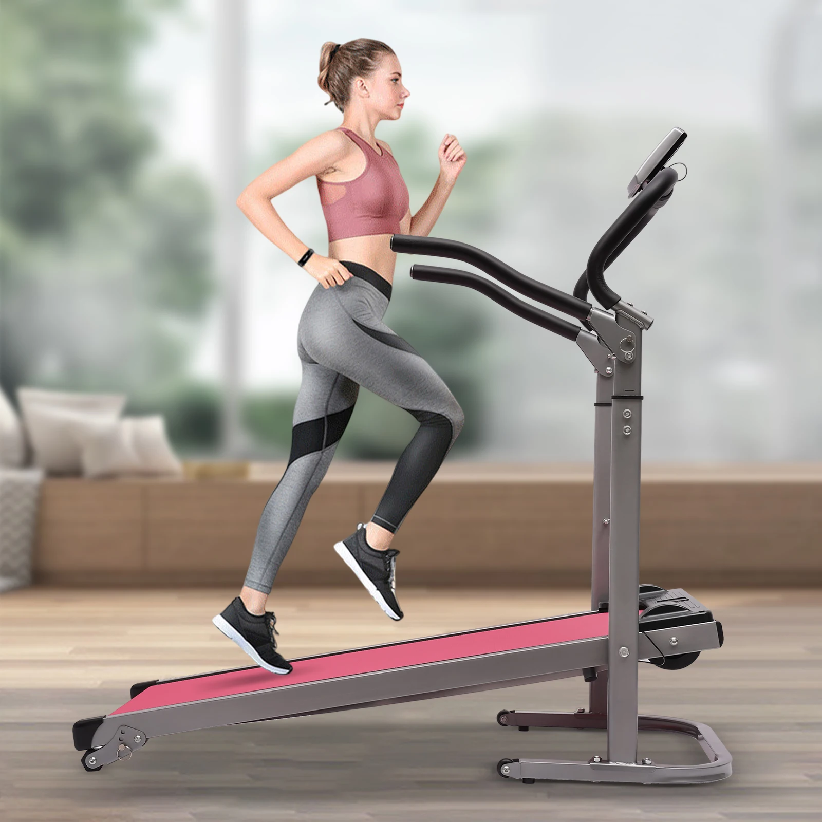 

Folding Treadmill LED With incline Running Fitness Jogging Machine Home Gym Use Running Walking Machine