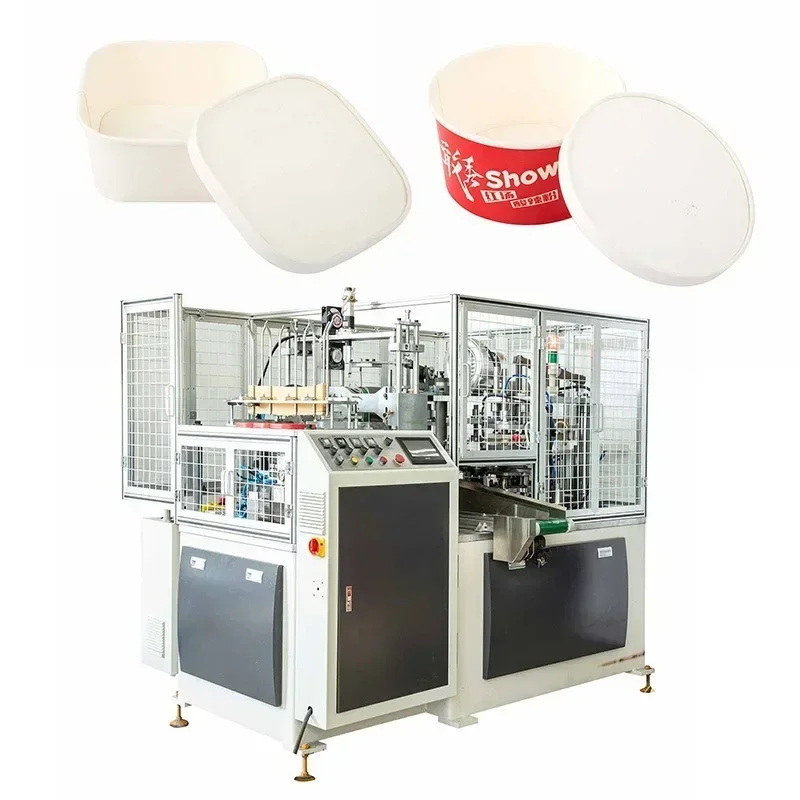 Full Automatic Plastic Cup Lid Sealing Machine Hot Drink Paper Cup Bowl Lid Thermoforming Machine Cup Lid Making Machine