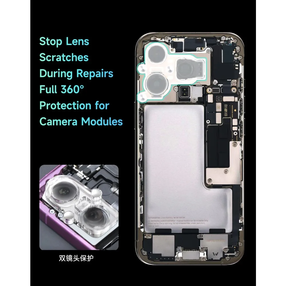 MECHANIC CP23 磁気ブルーライトレンズプロテクター iPhone 12-16Promaxモデル用 携帯電話修理用 防塵カバーツール