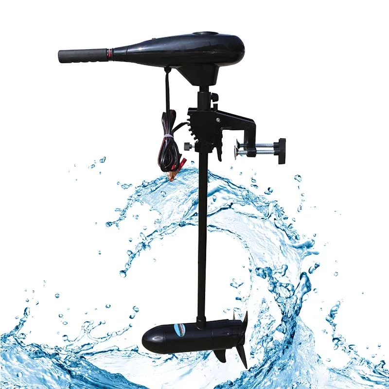 

50lbs Thrust 12v Electric Trolling Motor Engine with Transom Mount for Inflatable Boat Kayak Speed Boat