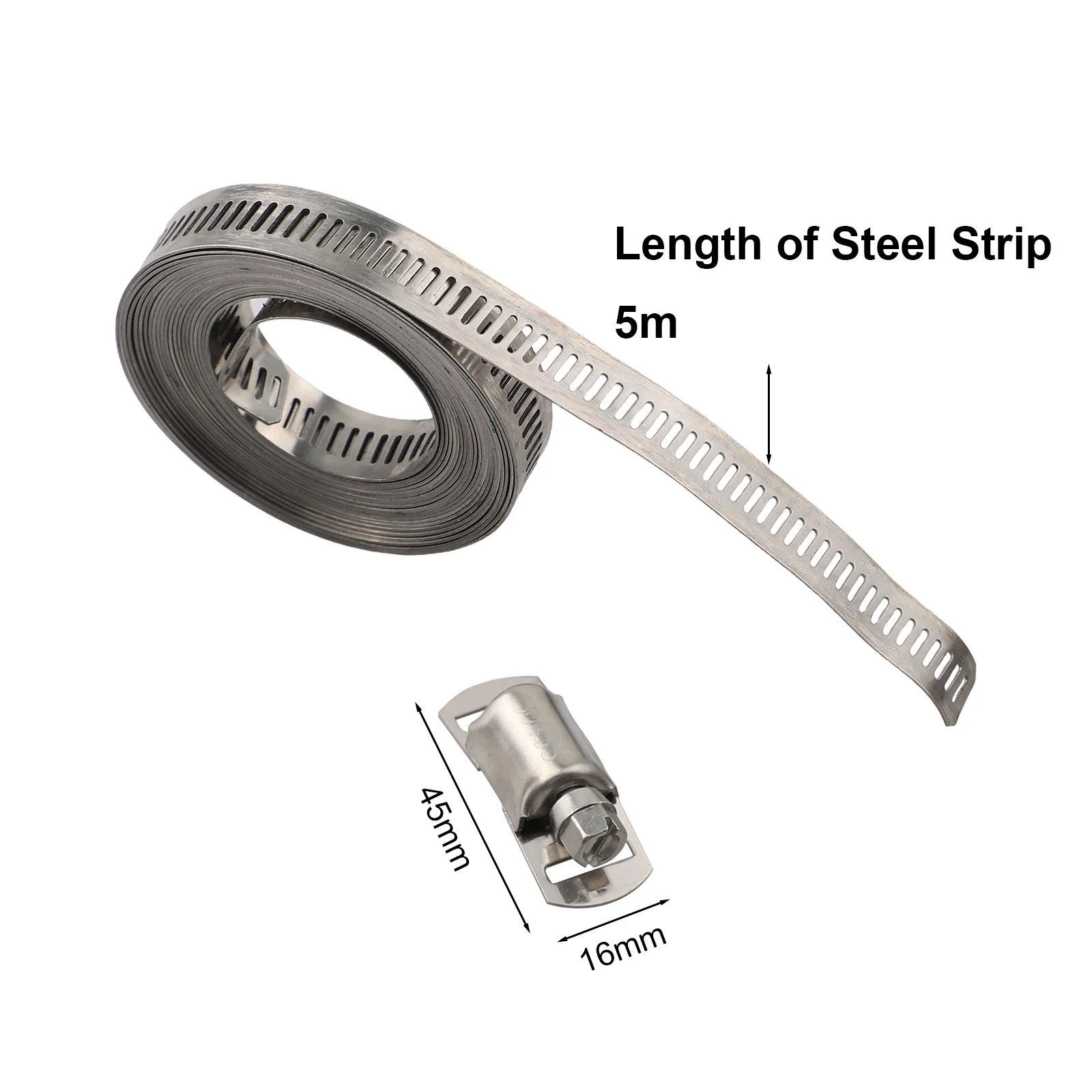 Stainless Steel Adjustable Clamps with Reusable Fasteners Great Toolset for All Your DIY Needs at Home or Work