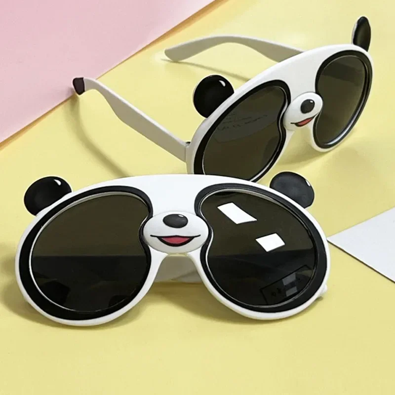 Cute Children's Sunglasses Cartoon Panda Shape Fashion Sunglasses Trend Kid's Glasses Face Decor Children's Birthday Gift Toys