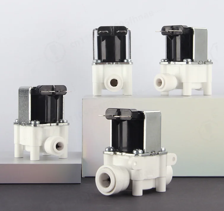 صمام لولبي 24V Water Solenoid Valve Copper Coil Plastic Water Control Switch 1/4\ الهواء المضغوط — تفصيل 4
