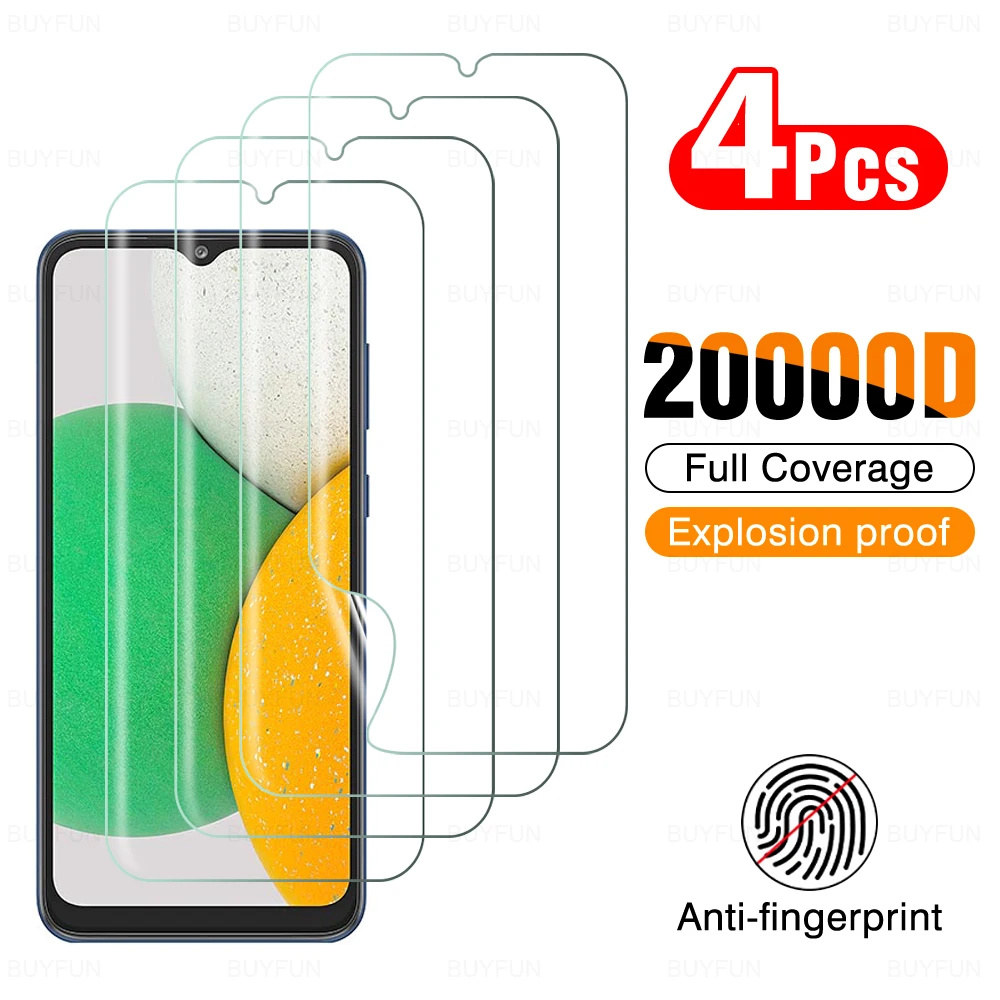 4Pcs Hydrogel Film Full Cover Screen Protector For Samsung Galaxy A03Core A03 A03S A 03 Core S HD Protective Film 6.5