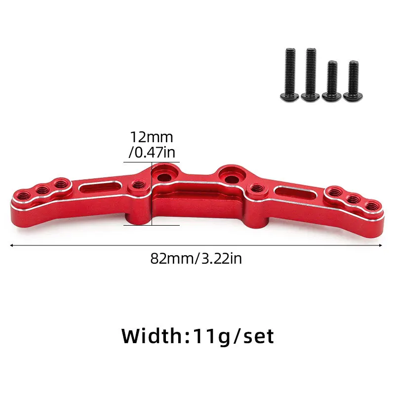 Aluminum Alloy Rear Shock Absorber Mount Bracket for 1/10 TRAXXAS 4-TEC DRIFT FORD MUSTANG #10539 RC Car Upgrade Parts