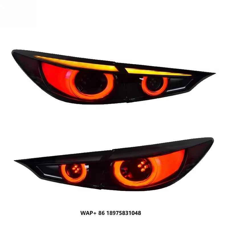 

for Mazda-3 Axela 2014 2019 Tail Light Car Accessories Upgrade LED Taillights Rear Lamp Brake Turn signal Lights