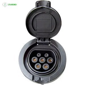 EV Charger Type 2 IEC 62196-2 32A 3 Phase AC EV Charging Socket Outlet Connector 4 Point Fixed Electric Vehicle Charger for EVSE