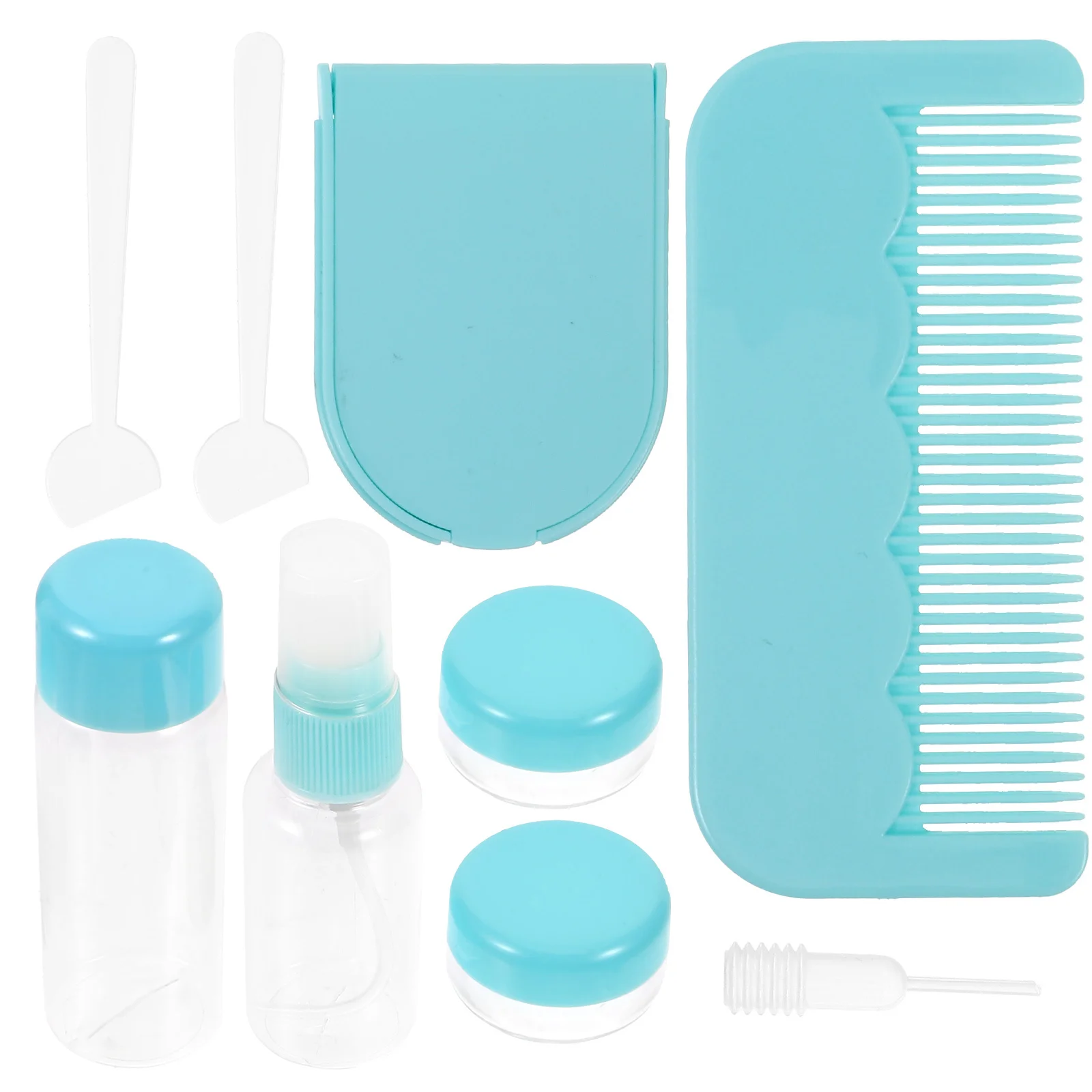 مجموعة زجاجات فارغة 10 في 1 حاويات سفر محمولة لصابون غسول الشامبو وزجاجات أدوات الزينة المصنوعة من السيليكون قابلة لإعادة الاستخدام