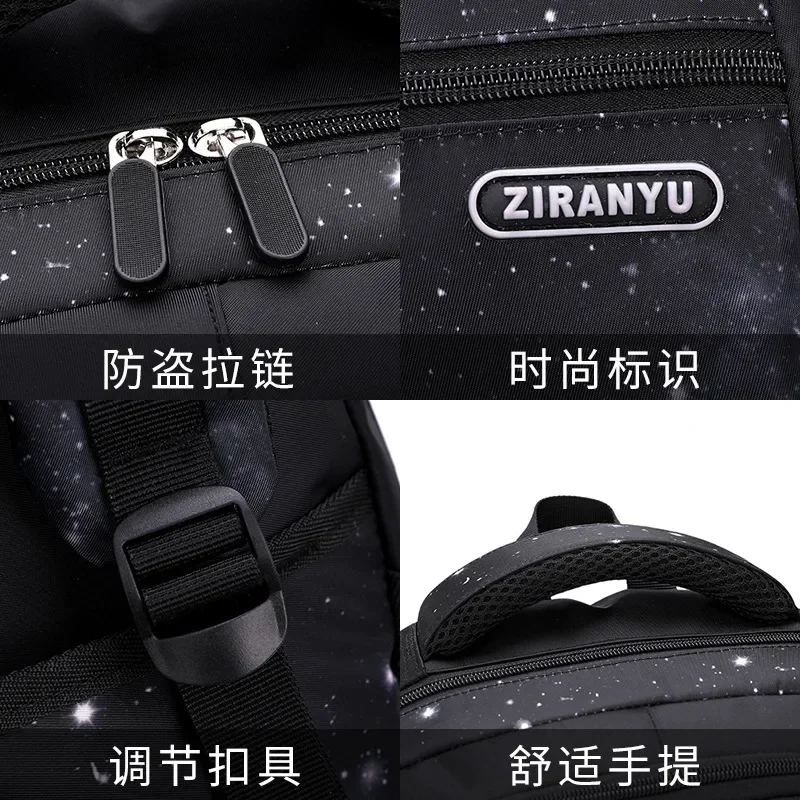 Carry on Kids' Luggage Primary Junior High School Bag Rolling Backpack for Boys Wheeled Bag with Lunch Box Trolley School Bags