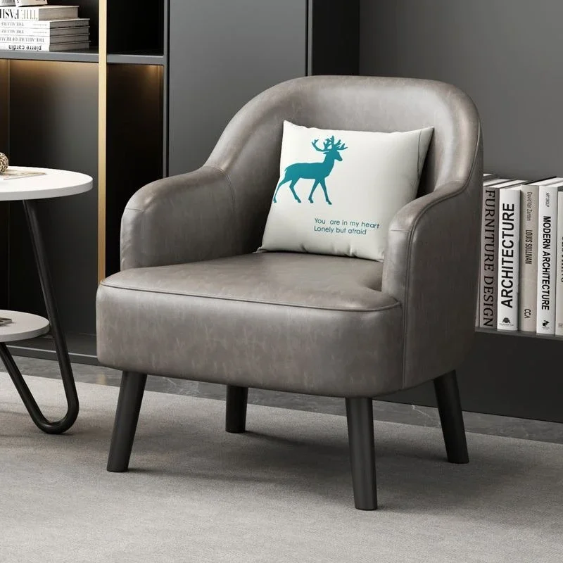 Light luxury single sofa chair sales office negotiation chair hotel business meeting retro casual sofa chair