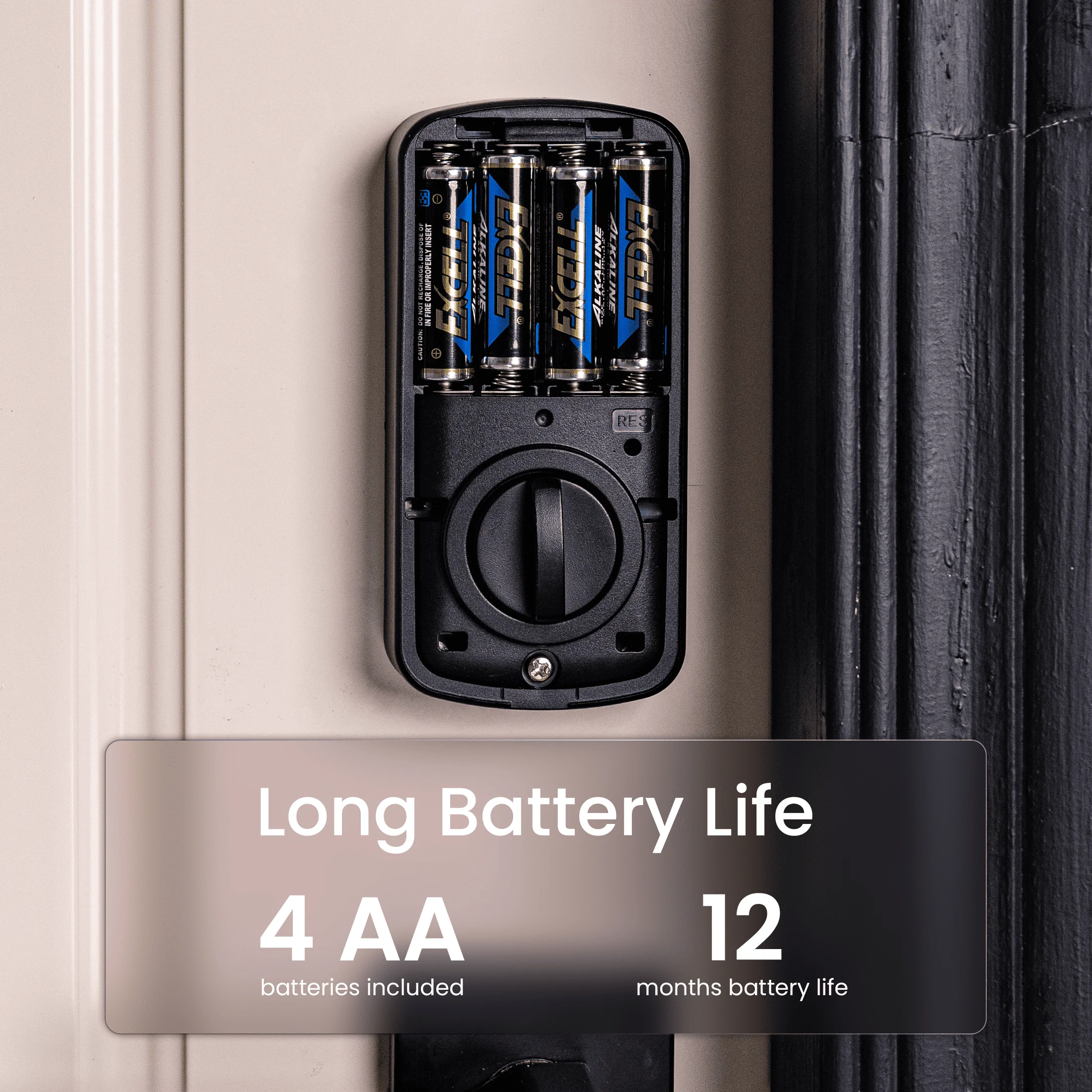 DESLOC A100F Keyless Entry Door Lock, Keypad Fingerprint Smart Lock Deadbolt for Front Door, Easy Installation, 12Months Battery