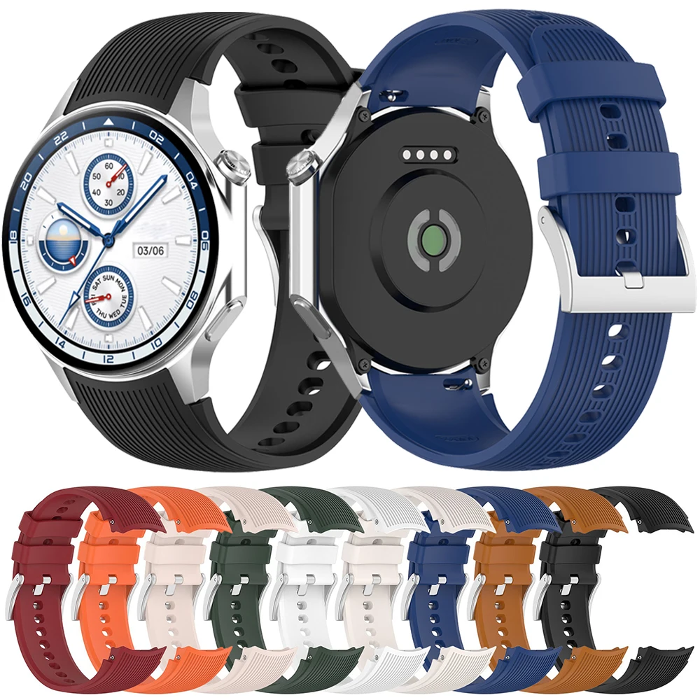 

Silicone Strap For OnePlus Watch 2 2R 3 Replacement Wristband Belt For OPPO Watch X X2 SmartWatch Band Bracelet No Gap Accessory