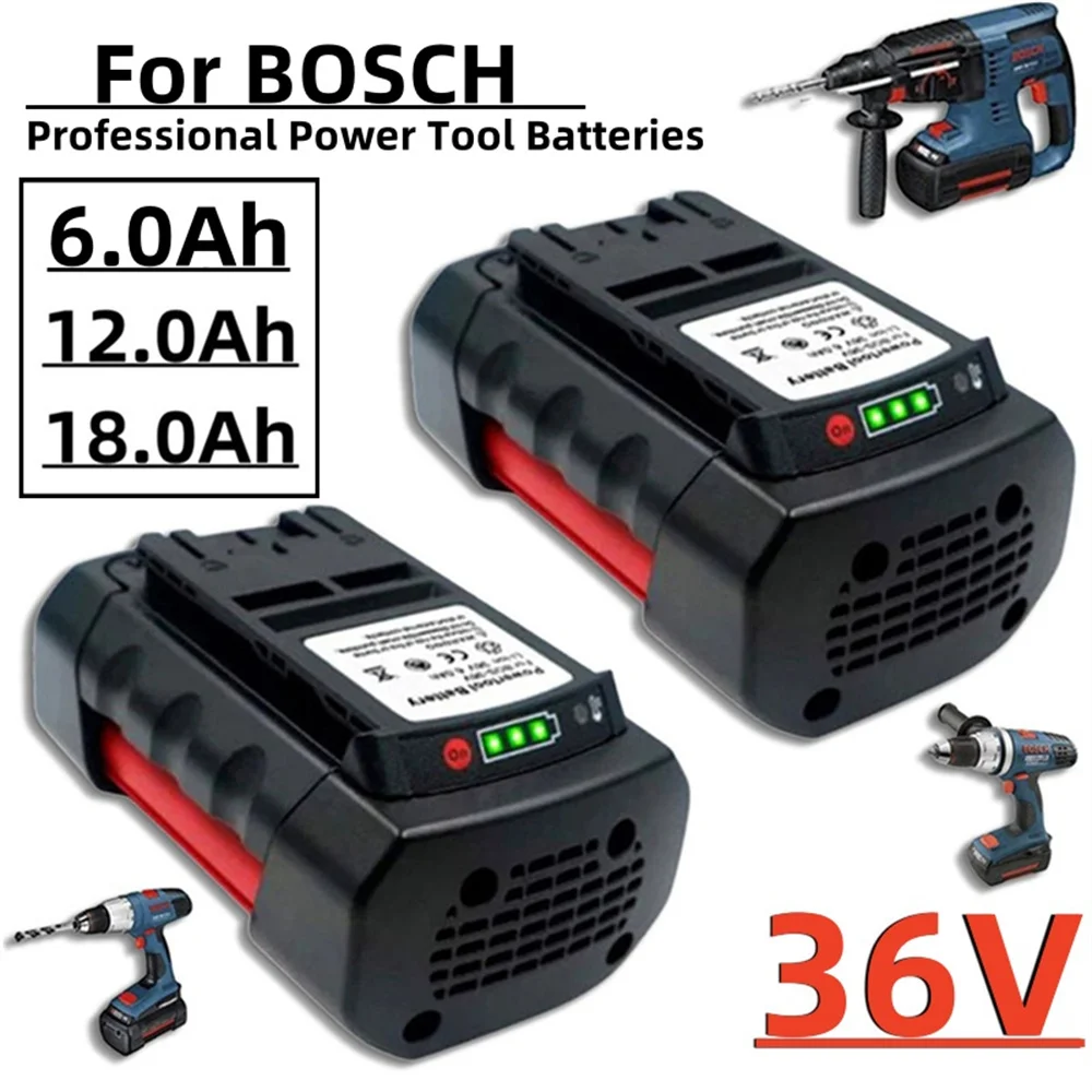 Para BOSCH 36V batería de repuesto de herramienta eléctrica de gran capacidad 18.0Ah adecuada para Bosch BAT810 BAT836 BAT840 GBH BAT4030 BAT4040