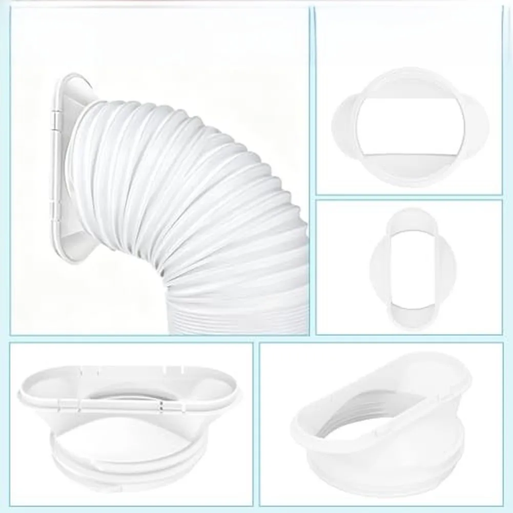 Portable Air Conditioner Hose Connector Adapter For 5.9 5 Inch Ducts AC Window Venting Pipe Coupler Replacement Part