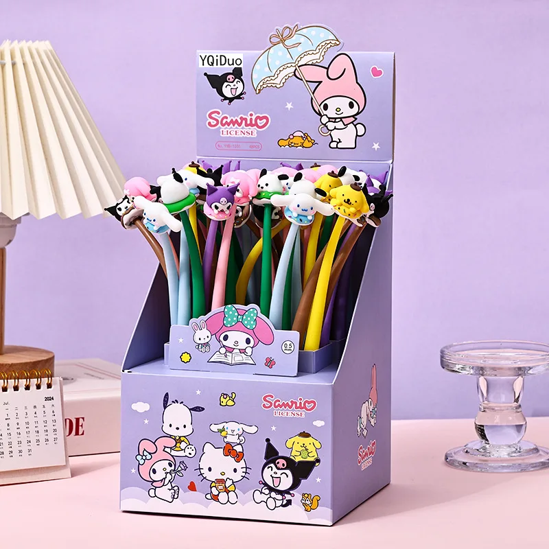 sanrio kuromi Hello Kitty new cute shaker neutral cylindrical pen cartoon creative gift pen Kawaii stationery school supplies