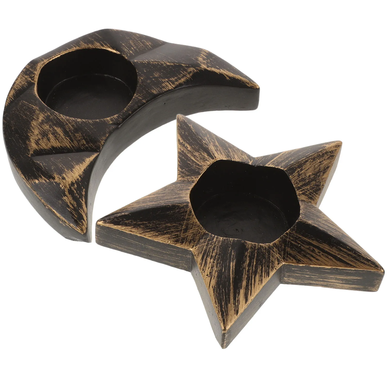 

2Pcs C Vintage Home Holder Resin Home Decor Star Shape Vintage Tray C Holder Tea C Tray Light nament