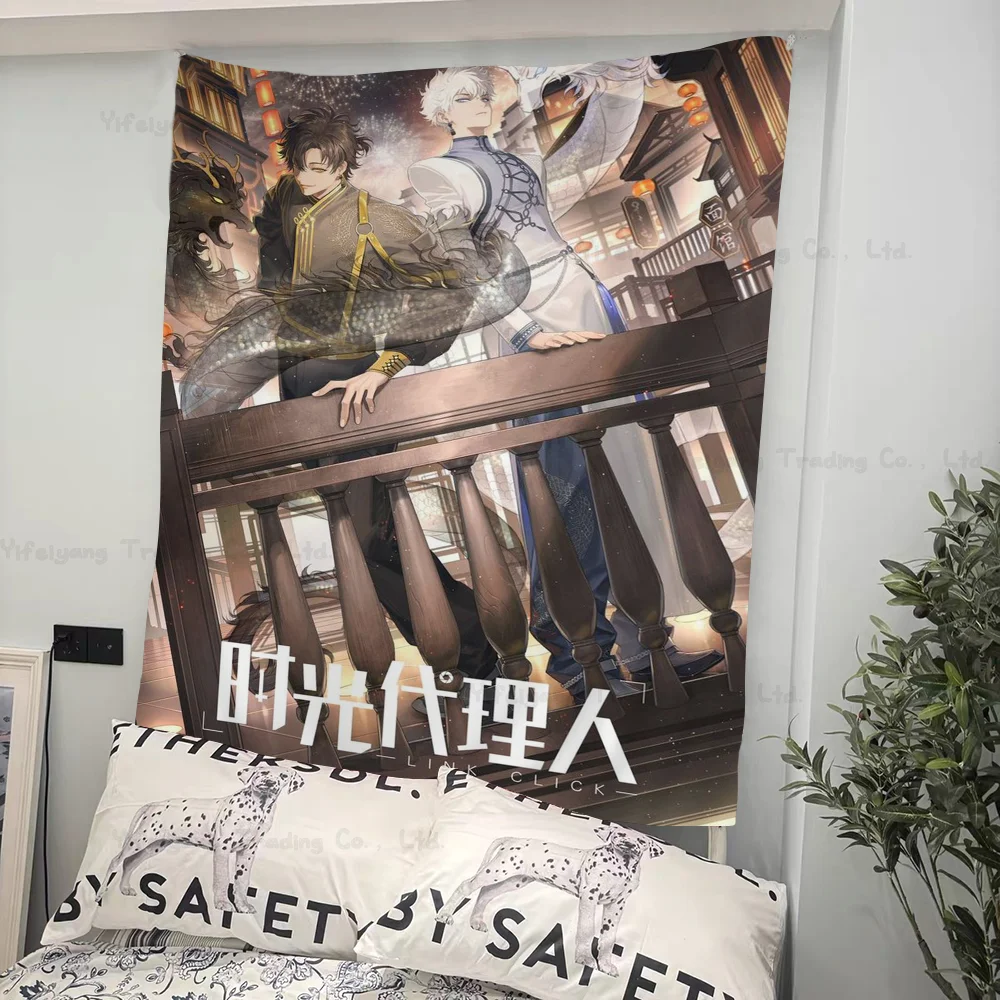 

Chinese Anime Poster Cheng XiaoShi Lu Guang Printed Large Wall Tapestry Wall Hanging Decoration Household Decor Blanket