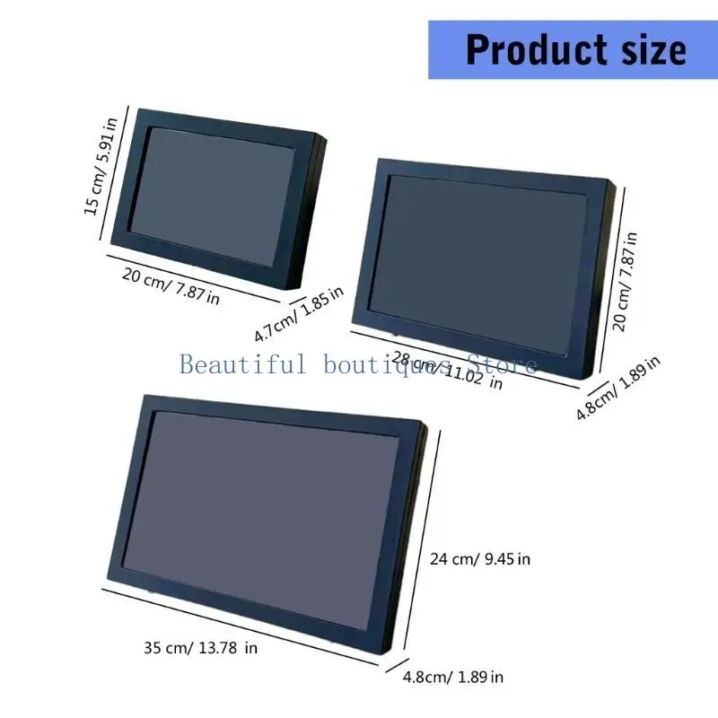 U4LF الحلقات العملية والدبابيس تعرض مربع عرض أفخم كبير للجدار أو الطاولة #6