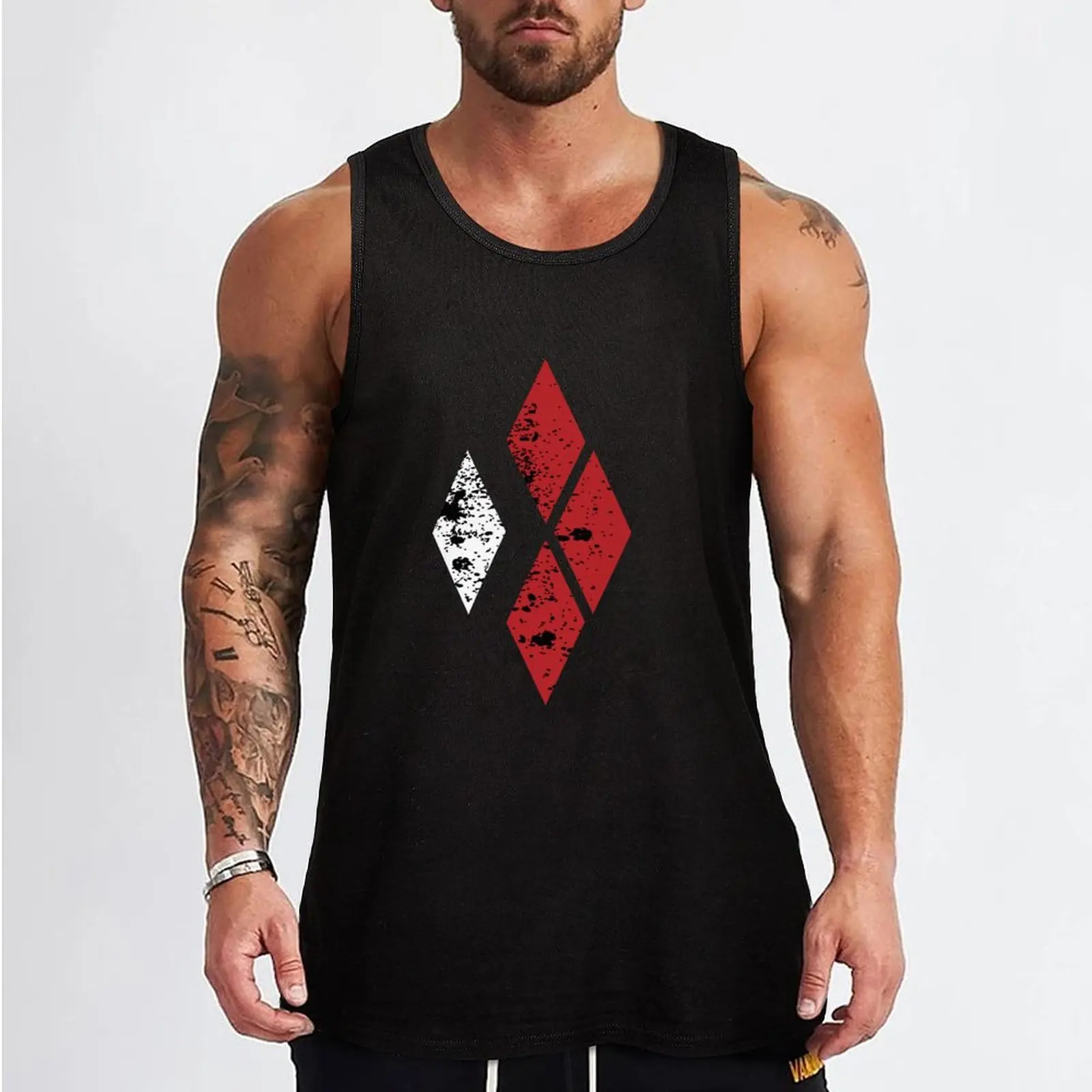 Quinn Diamonds Tank Top Men's clothes gym clothes men sports suits men gym