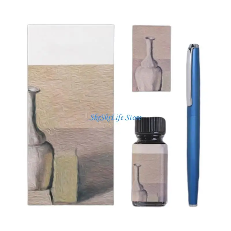 قلم حبر للأعمال E65E، يتضمن 4 خراطيش حبر و20 مل حبر #2