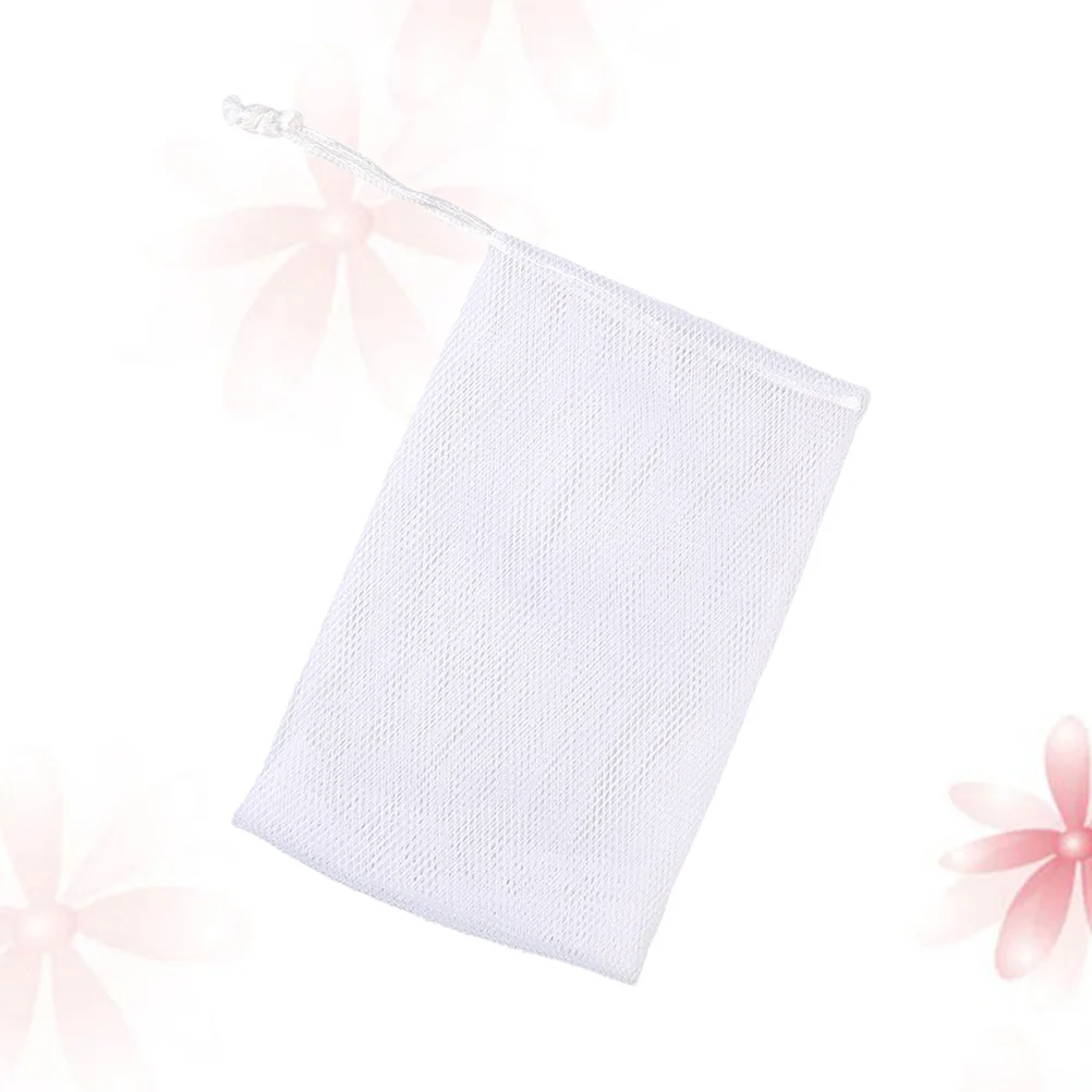 

10pcs Bubble Maker Nets For Shower Foaming Mesh Handmade Soap Saver Cleansing Body Scrubber White Durable Skin Care Tool