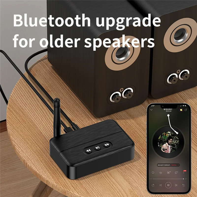 BNVN-Bluetooth-Adapter NFC Bluetooth 5.4 Audioempfänger 3,5 mm AUX RCA Stereo verlustfreie Musik USB U-Disk Wiedergabe für Lautsprecher