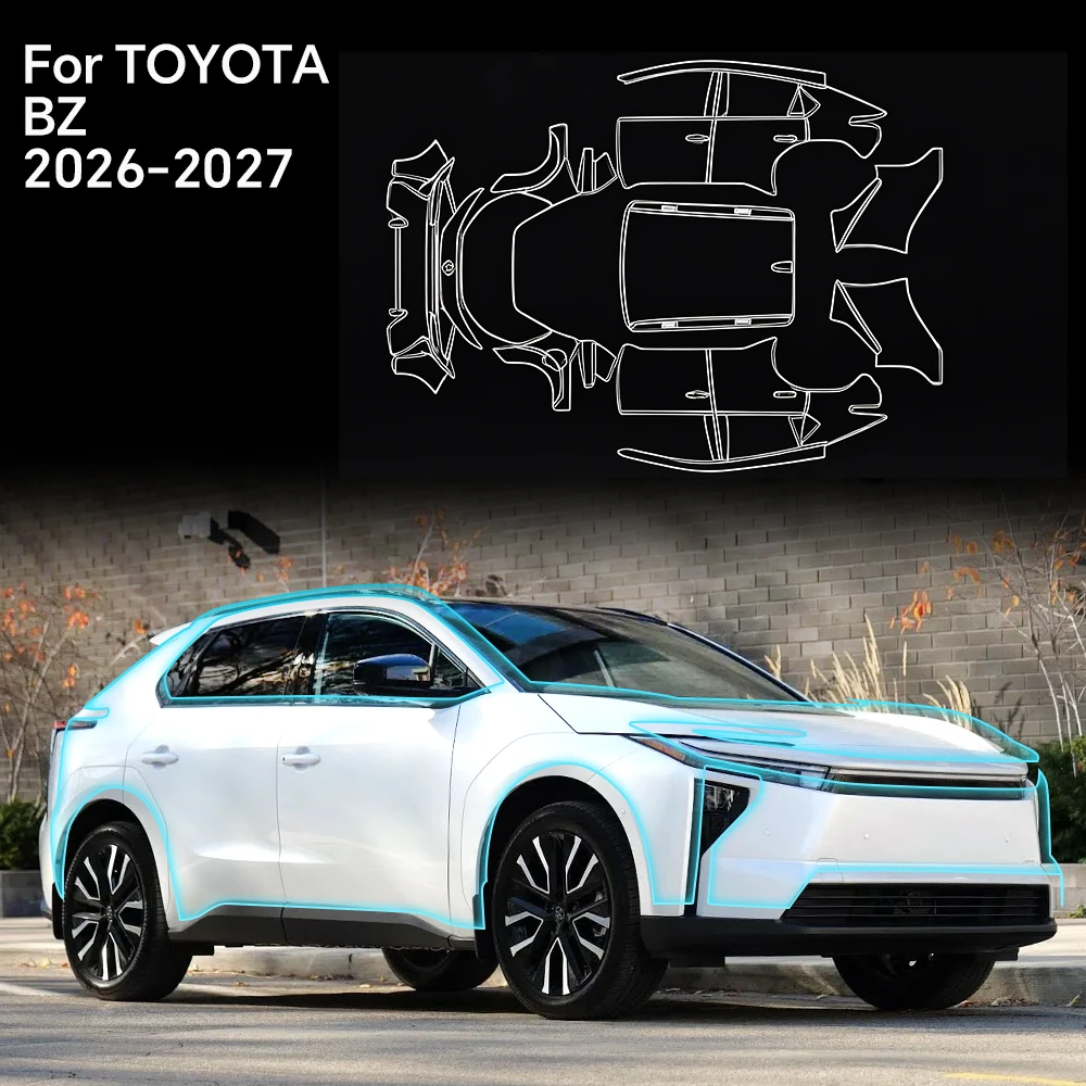 For Toyota BZ 2026 2027 Car Paint Protection Film Clear Protective Body Sticker Anti-scratch TPU PPF Bra Kit Accessories