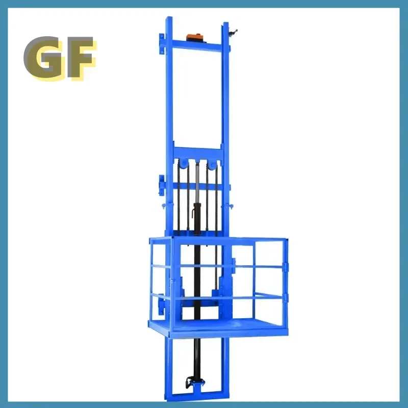 Household electric lift warehouse loading and unloading elevator hydraulic lifting mobile platform