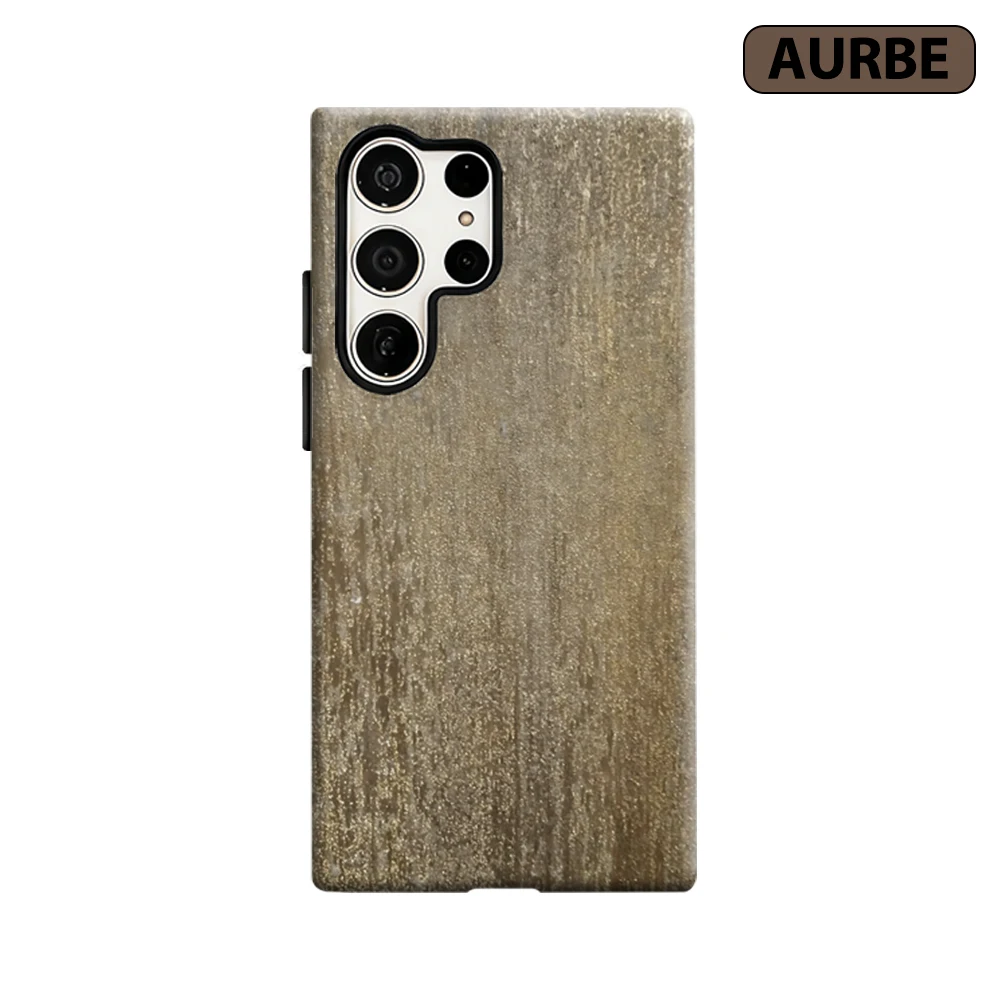 Gilded Rain Phone Case for Samsung Galaxy S26 S25 Ultra S24 S23 Ultra Plus Shockproof Double Layer Tough Back Cover