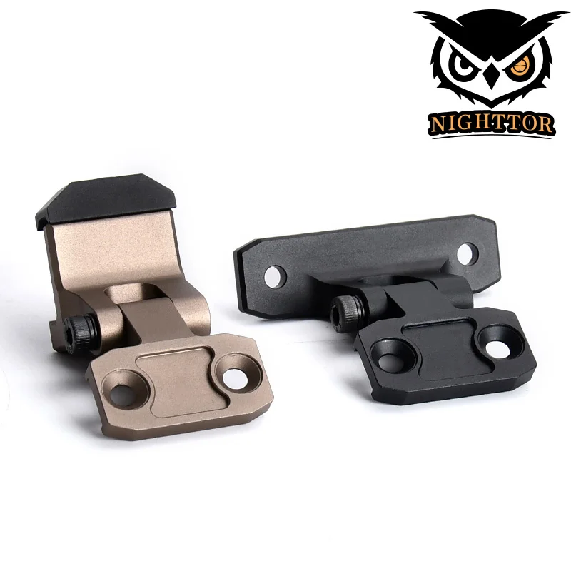 

WADSN M300 M600 Tactical Flashlight Offset Mount Aluminum M-LOK Keymod Rail Support Bracket Outdoor Hunting Airsoft Accessory