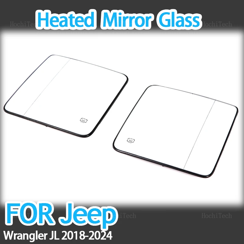 

Mirror Heated Side Mirror Glass Rearview Mirror Lens for Jeep Wrangler JL 2018 2019 2020 2021 2022 2023