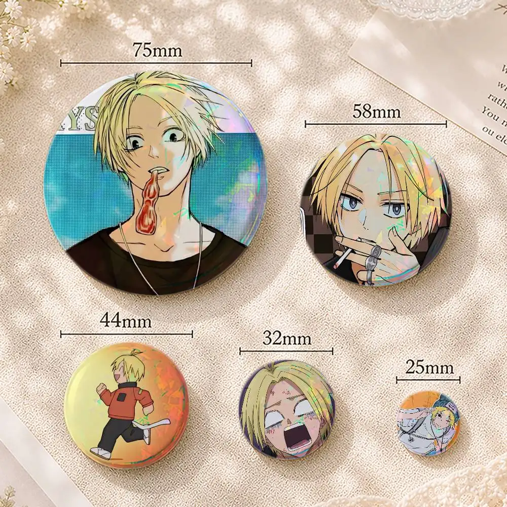 Sakamoto Days Anime S-Shin Custom Printed Tinplate Pins Personalized Lapel Badge Gifts