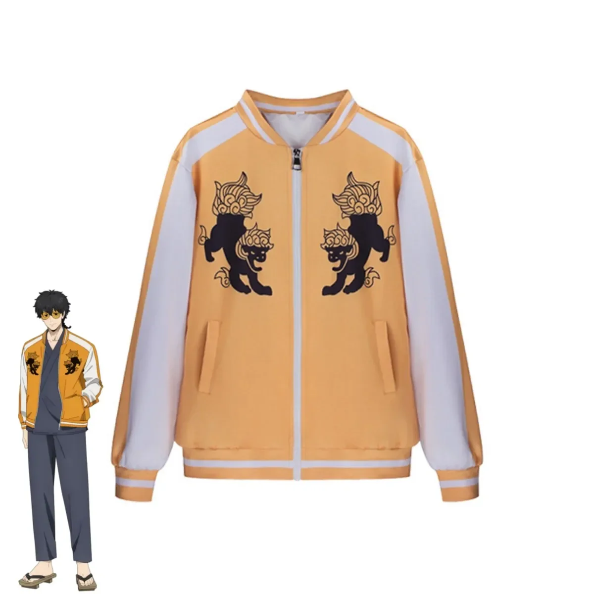 Anime Wind Breaker Shishitoren Jou Togame Cosplay Costume Winbre Yellow Jacket Zip Up Coat Wig Man Halloween Christmas Suit